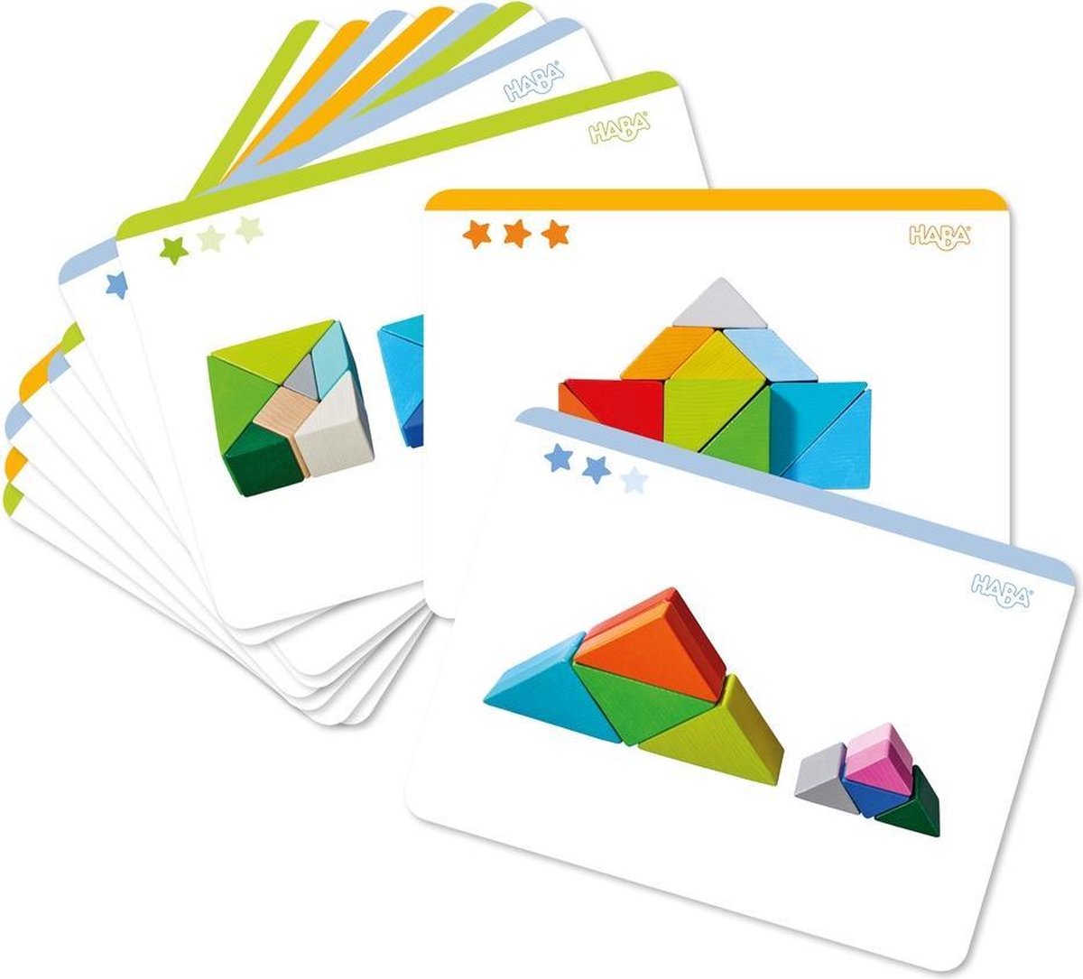 HABA vormenspel Tangrammix junior hout 21 stukjes