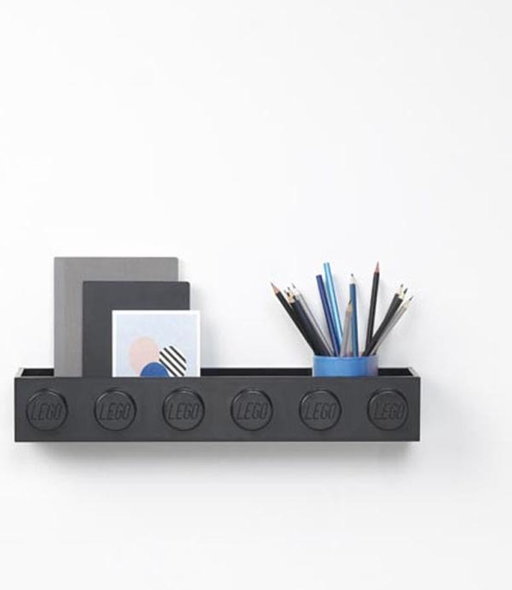 Room Copenhagen LEGO wandplank 47,8 cm polypropyleen - Zwart