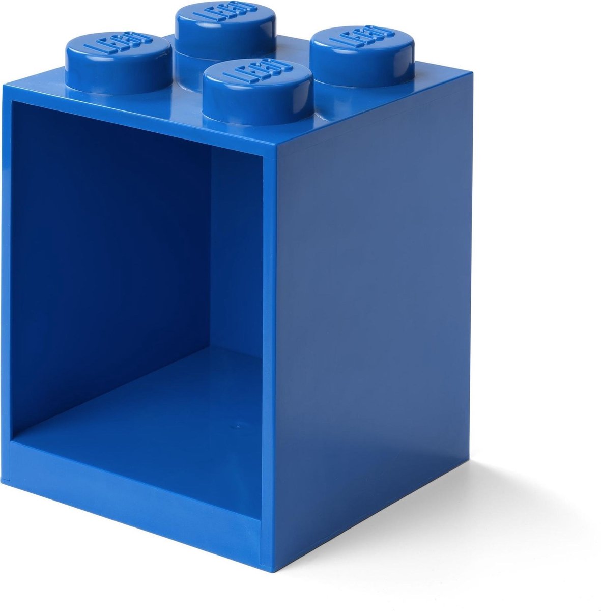 Lego wandschap 4 noppen 16 x 16 x 21 cm polypropyleen - Blauw