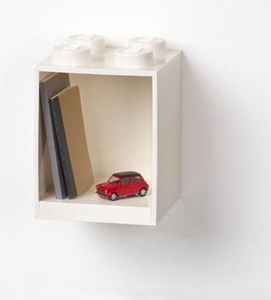 Lego wandschap 4 noppen 16 x 16 x 21 cm polypropyleen - Wit