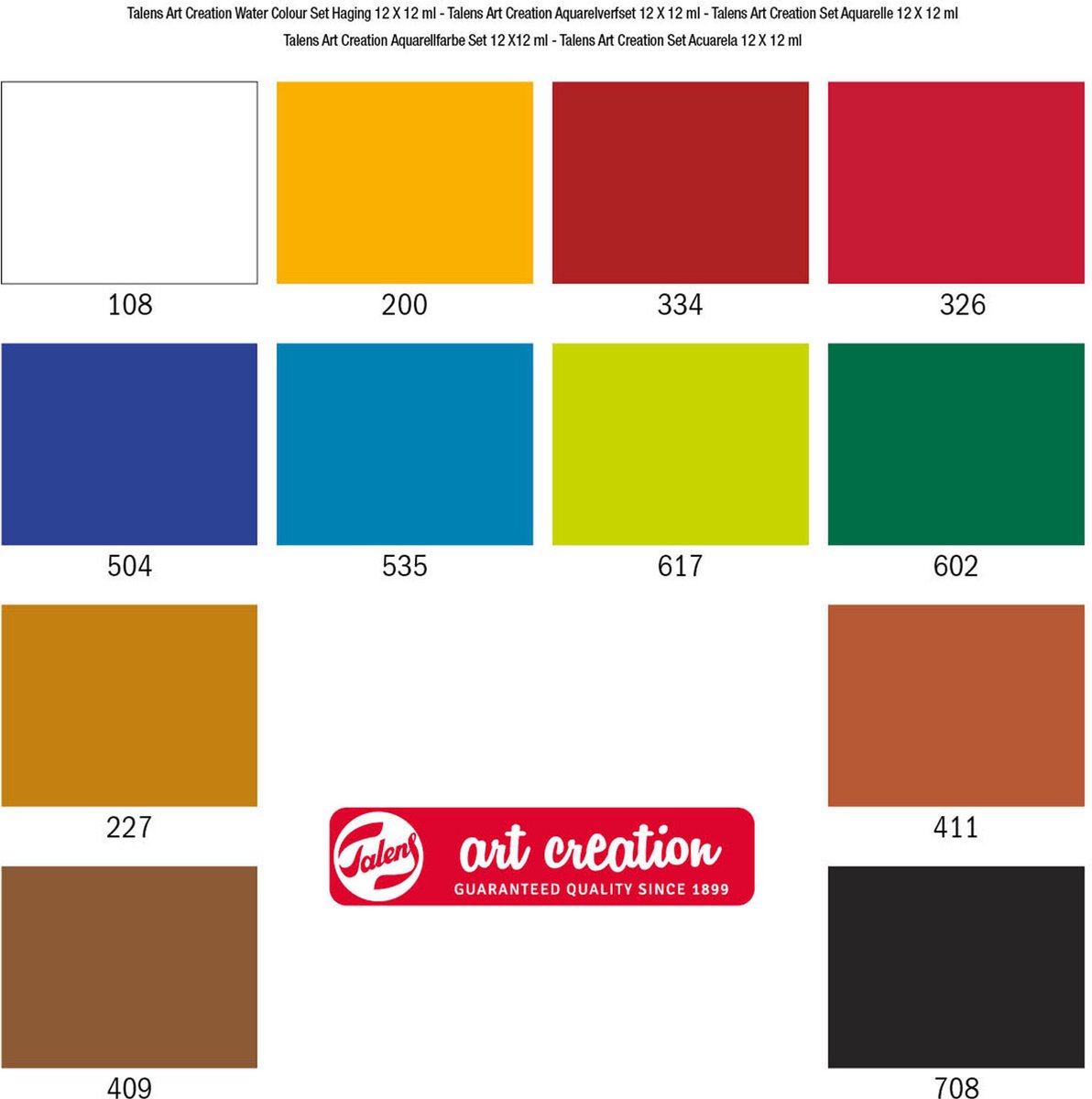 Talens aquarelverf Art Creation junior 12 ml 12 kleuren