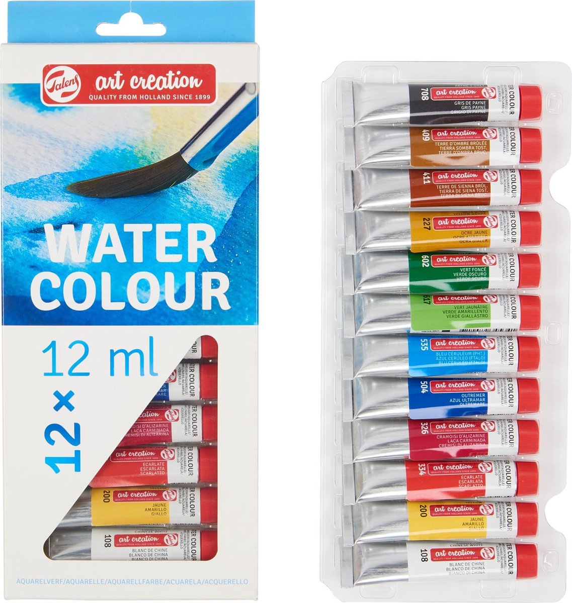 Talens aquarelverf Art Creation junior 12 ml 12 kleuren