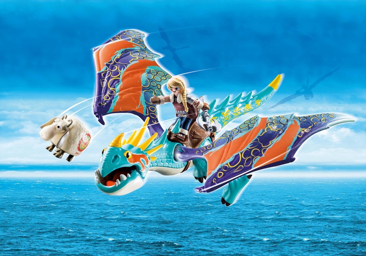 Playmobil Dragon Racing: Astrid en Stormvlieg (70728) 12 delig