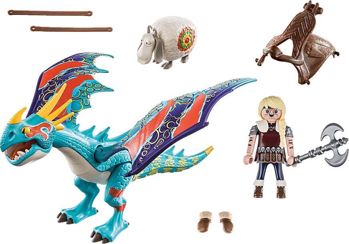 Playmobil Dragon Racing: Astrid en Stormvlieg (70728) 12 delig