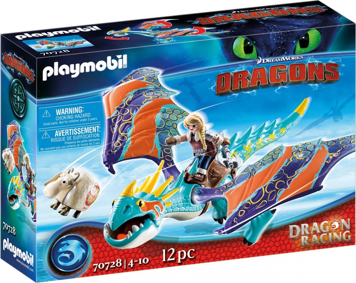 Playmobil Dragon Racing: Astrid en Stormvlieg (70728) 12 delig