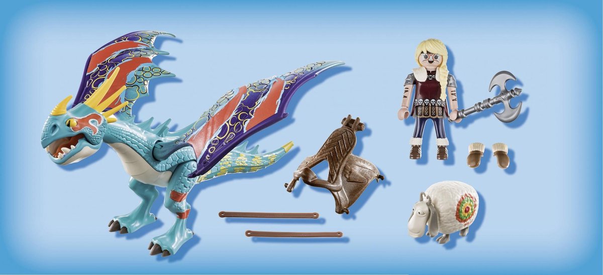 Playmobil Dragon Racing: Astrid en Stormvlieg (70728) 12 delig