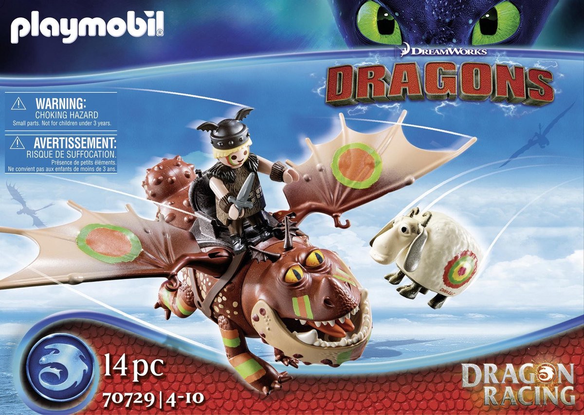 Playmobil Dragon Racing: Vissenpoot en Speknekje (70729)