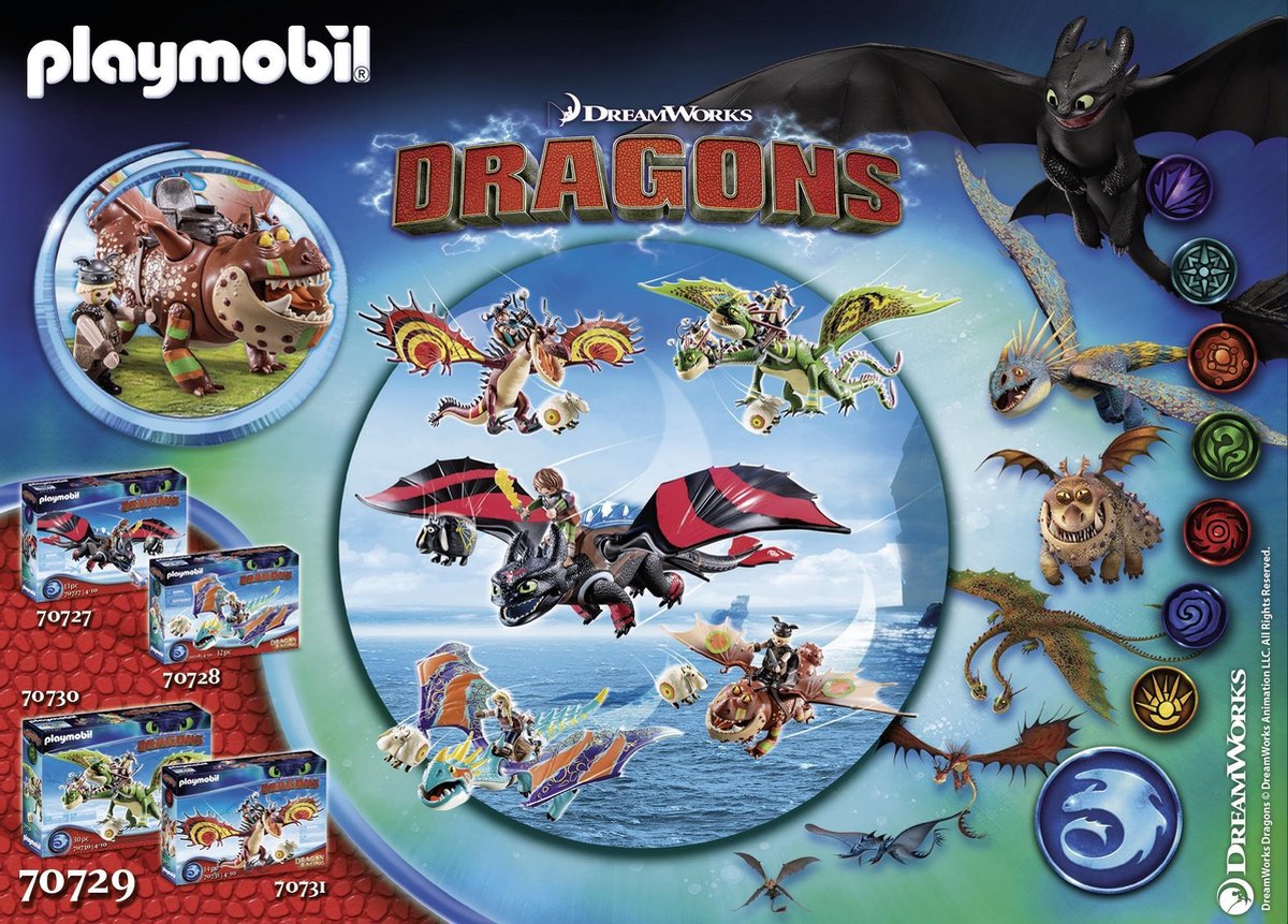 Playmobil Dragon Racing: Vissenpoot en Speknekje (70729)