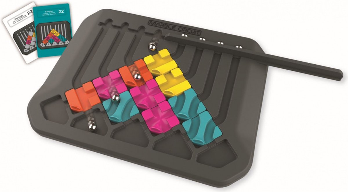 Eureka Ah!Ha Games logica spel Marble Circuit junior 20 delig - Zwart