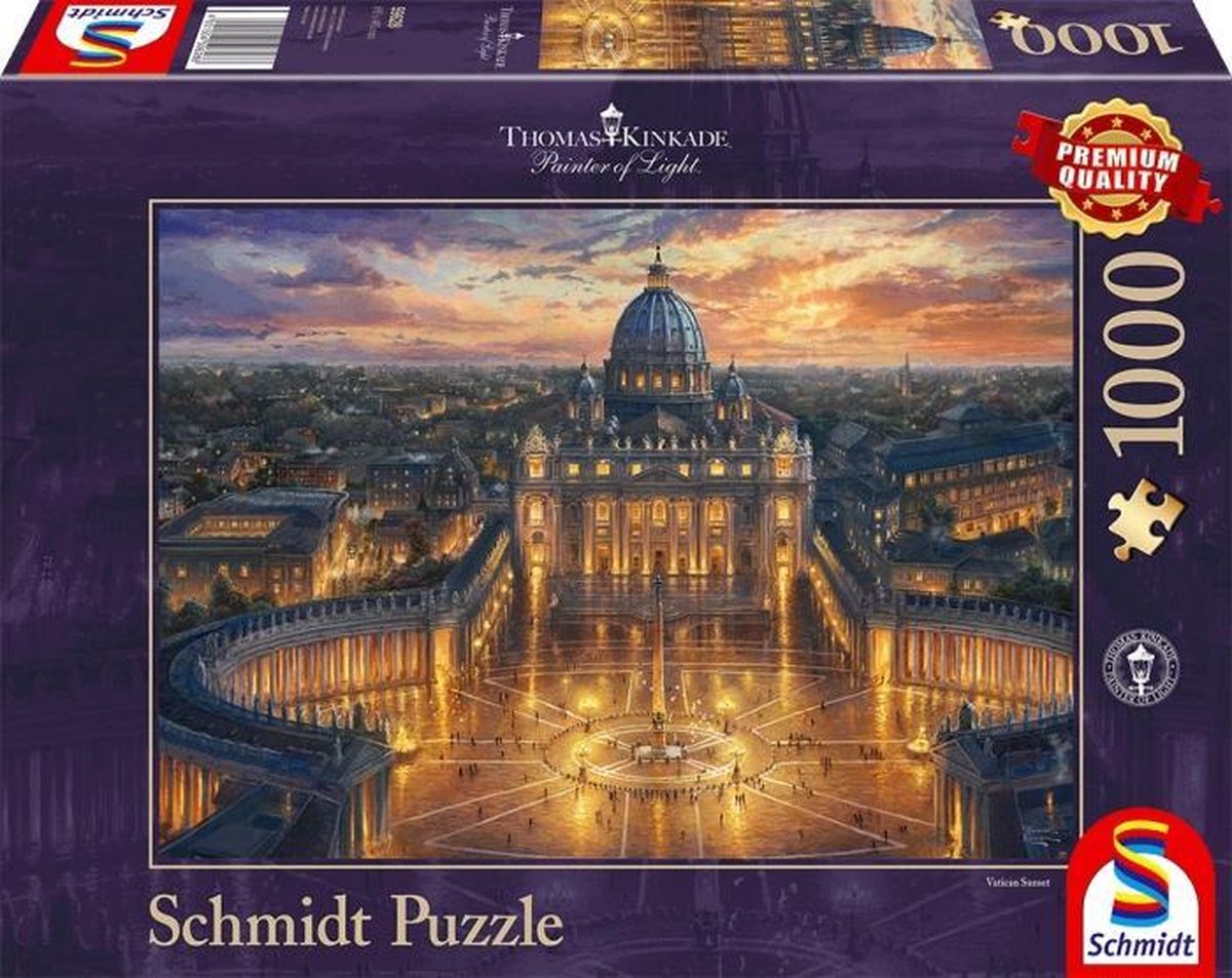 Schmidt Spiele Puzzle legpuzzel Het Vaticaan karton 1000 stukjes