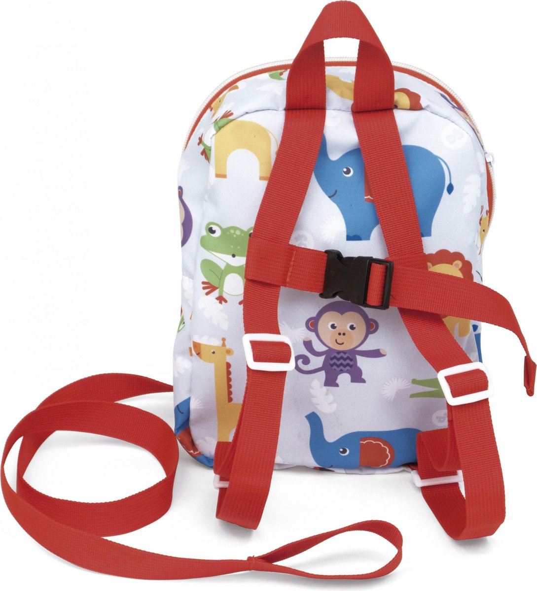 Fisher Price schooltas dieren junior 26 x 20 cm polyester wit