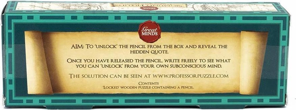 Professor Puzzle breinbreker Freudian Slip 16,5 cm hout bruin 3 delig