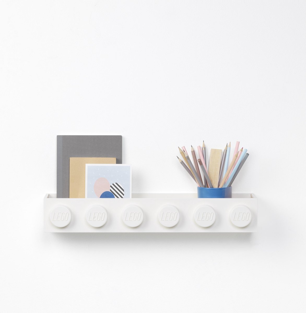 Lego wandplank 47,8 cm polypropyleen - Wit