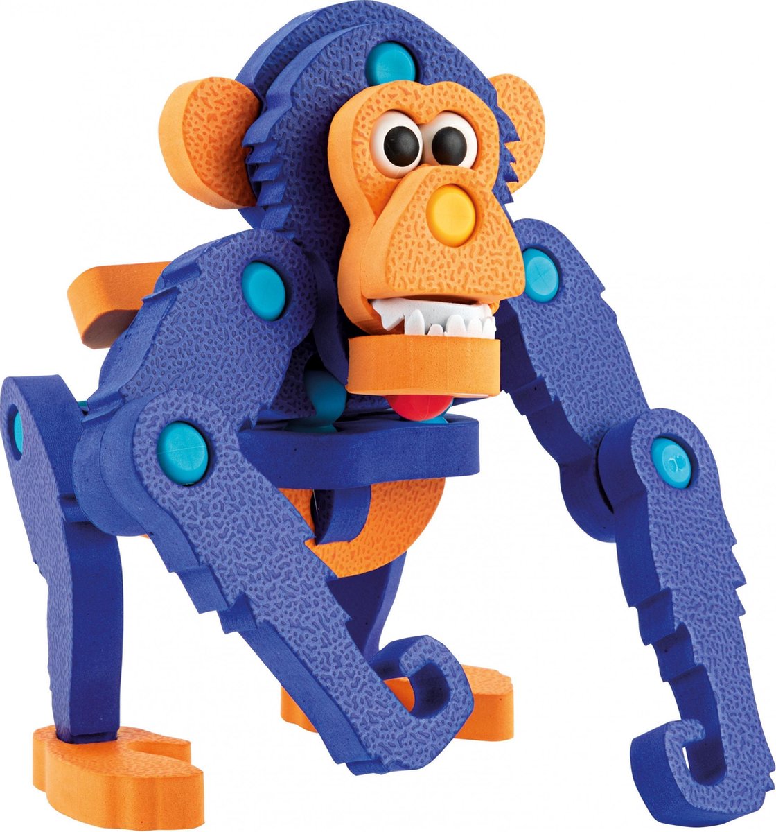 Toi-Toys Toi Toys knutselpuzzel aap junior 25,8 cm 59 delig - Blauw