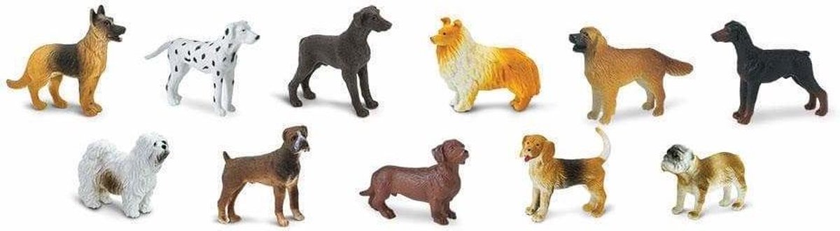 Safari speelfigurenset Dogs junior 11 delig