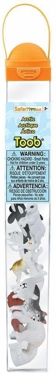 Safari speelset Arctic Toob junior 10 delig - Wit