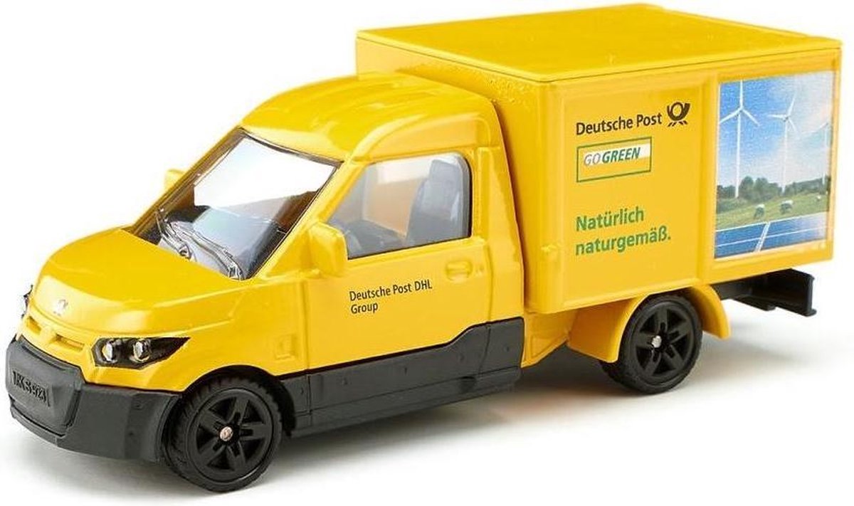 Siku Streetscooter bezorgwagen 9,9 cm staal/zwart (1944) - Geel