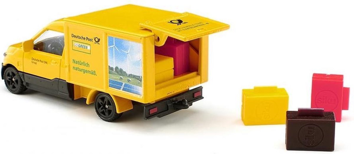 Siku Streetscooter bezorgwagen 9,9 cm staal/zwart (1944) - Geel