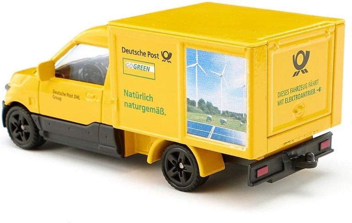 Siku Streetscooter bezorgwagen 9,9 cm staal/zwart (1944) - Geel