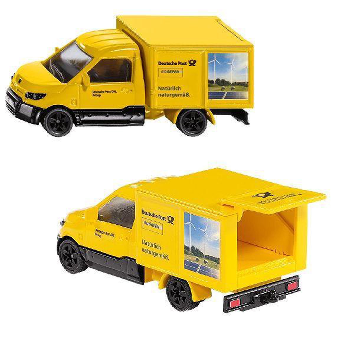 Siku Streetscooter bezorgwagen 9,9 cm staal/zwart (1944) - Geel