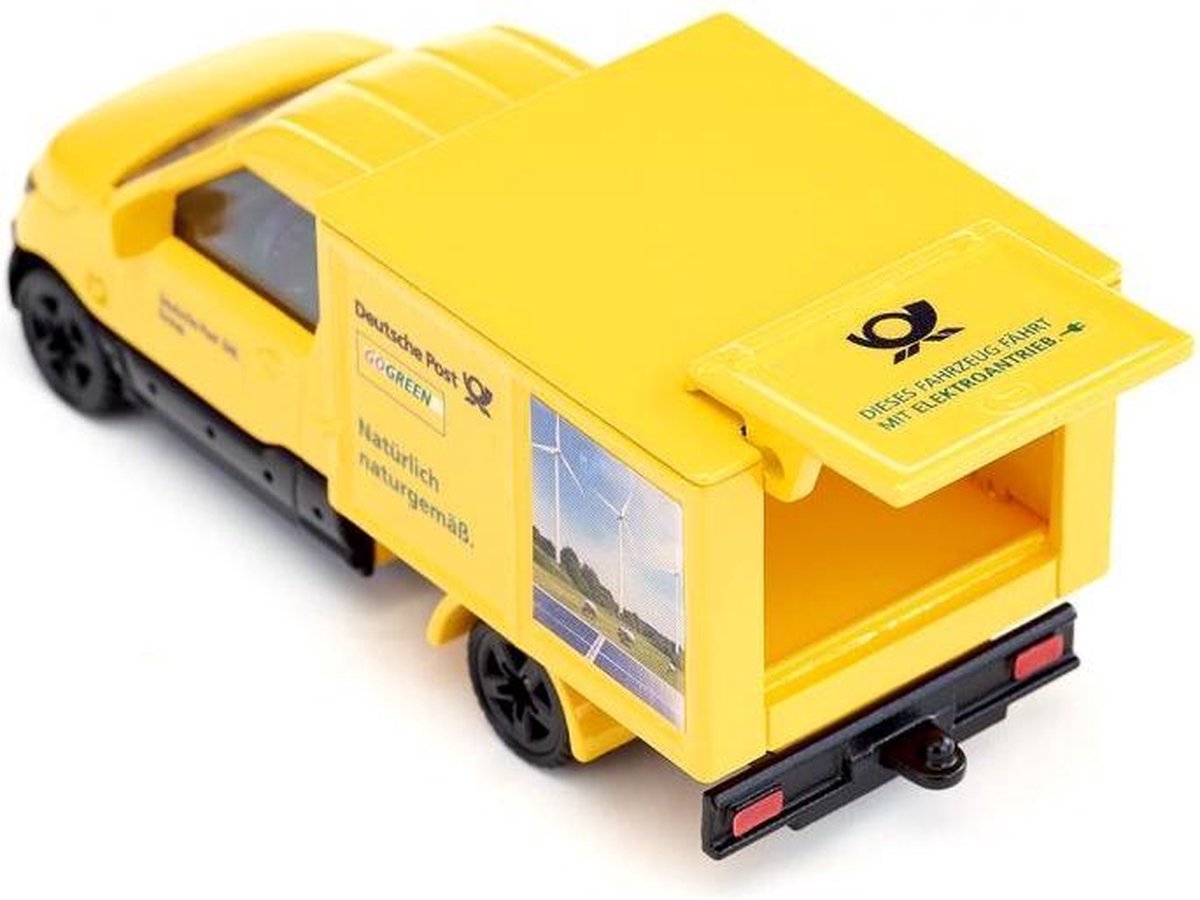 Siku Streetscooter bezorgwagen 9,9 cm staal/zwart (1944) - Geel