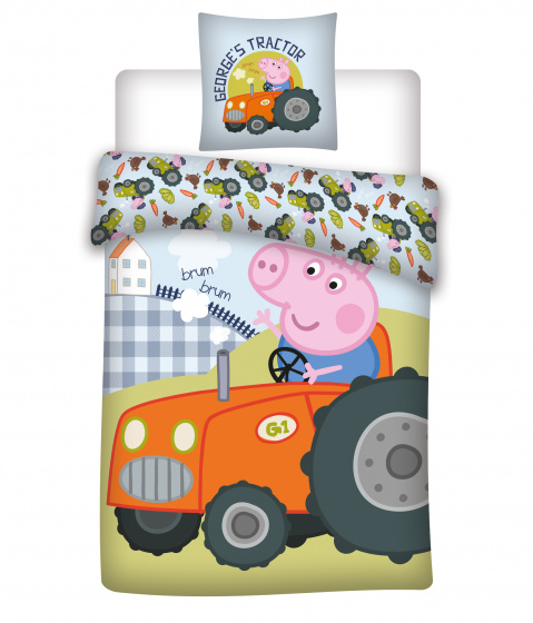 Nickelodeon dekbedovertrek Peppa Pig junior 100 x 140 cm katoen