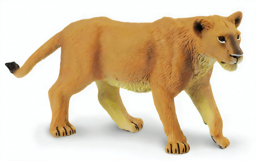 Safari speeldier leeuwin junior 16 x 7 cm lichtbruin