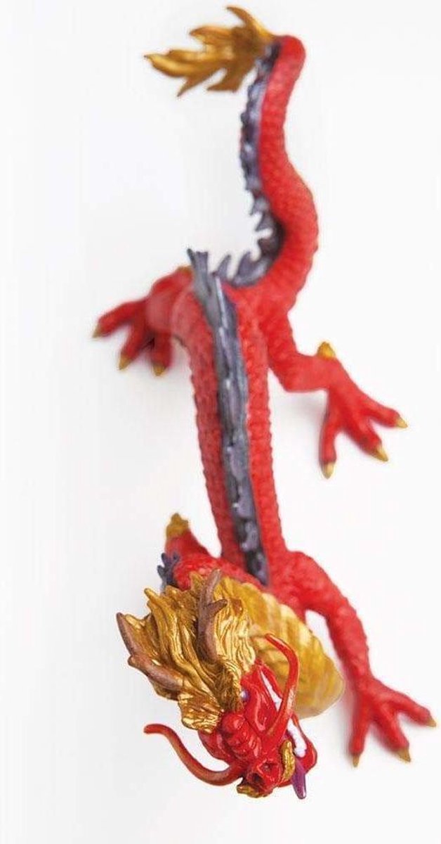 Safari speelfiguur Chinese draak junior 20,5 x 9 cm - Rood