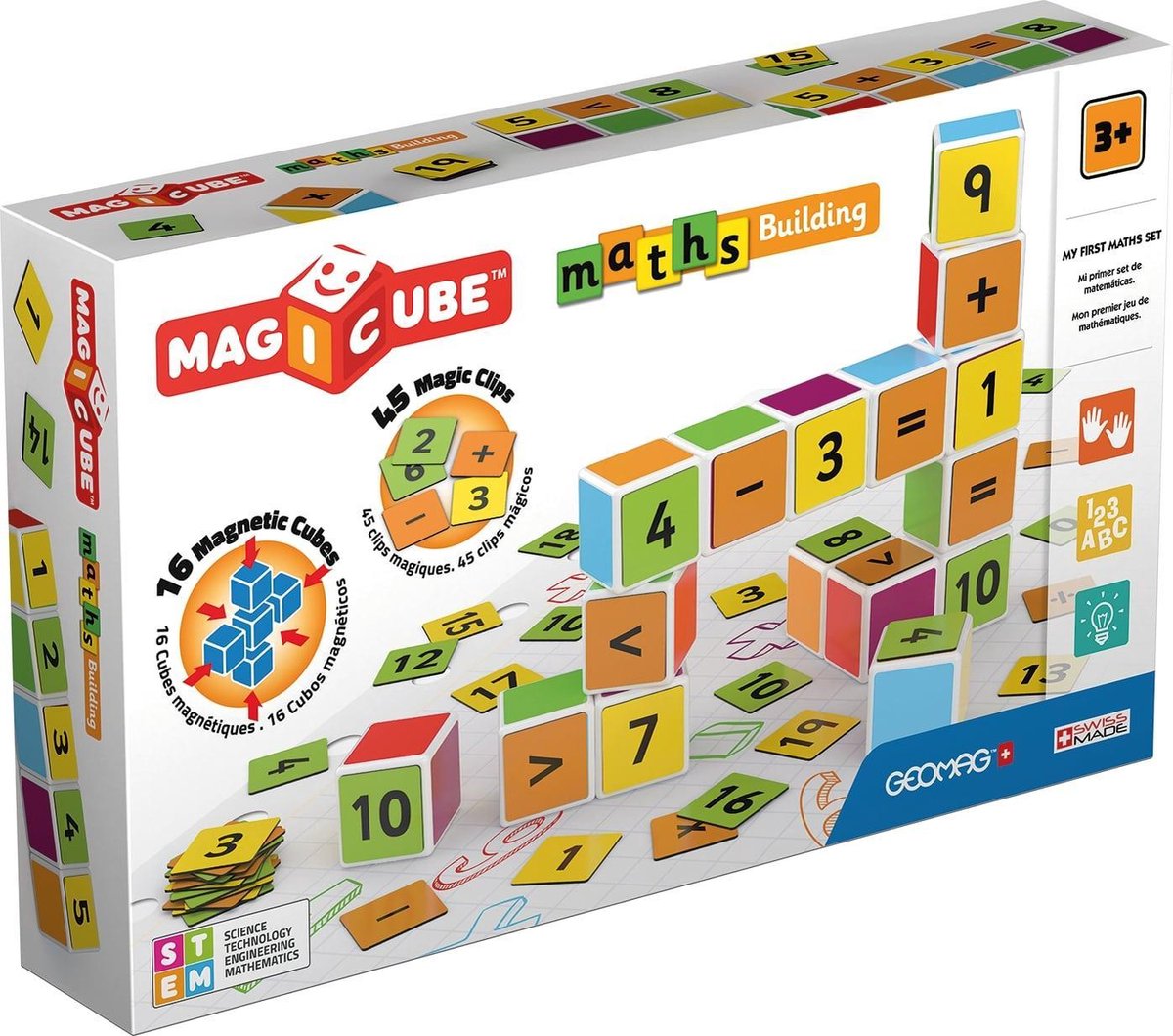 Geomag MagiCube Leren Rekenen junior 61 delig