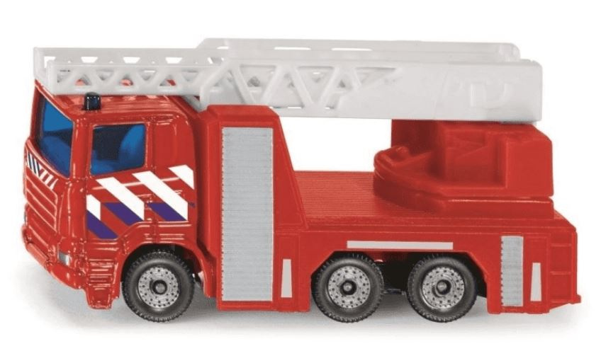 Siku Scania R380 brandweer ladderwagen 8,4 cm staal (1014) - Rood