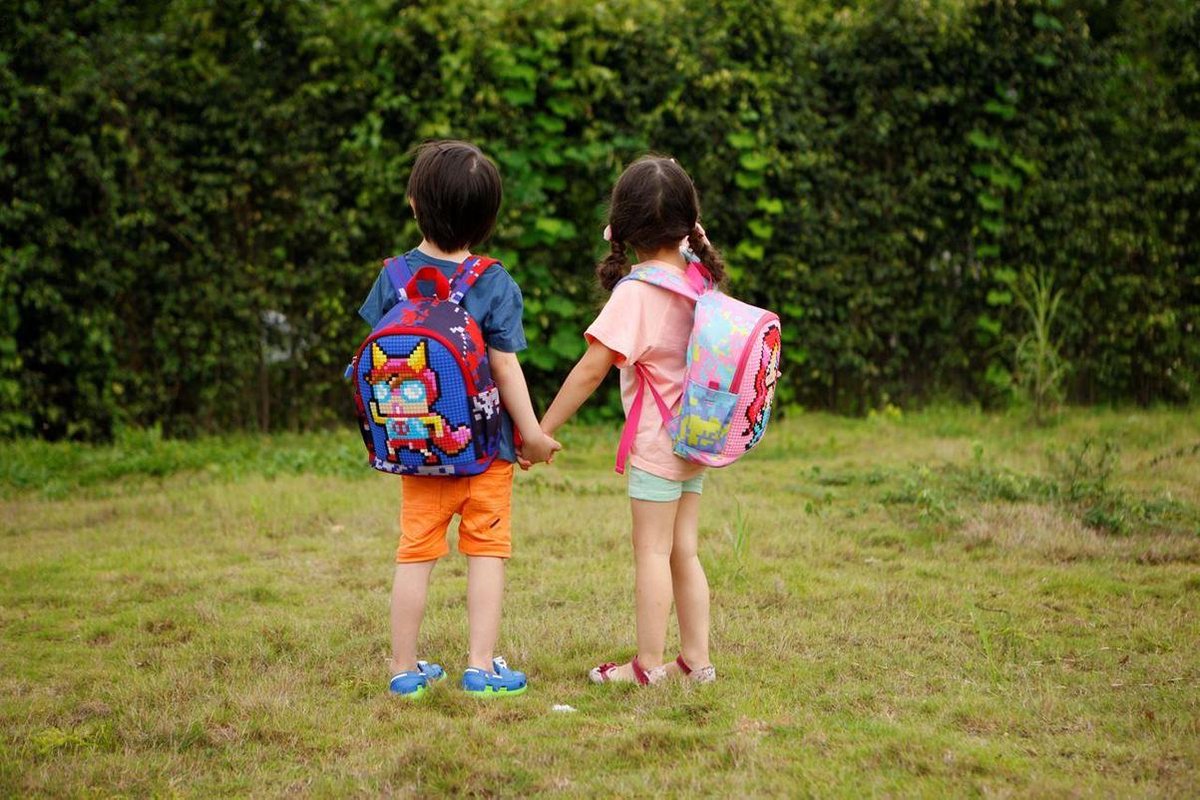 Upixel kinderrugzak Dream High meisjes 32 cm 2 delig - Roze