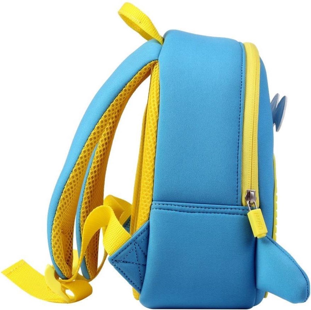 Upixel kinderrugzak Little Blue Whale jongens 38 cm/geel - Blauw
