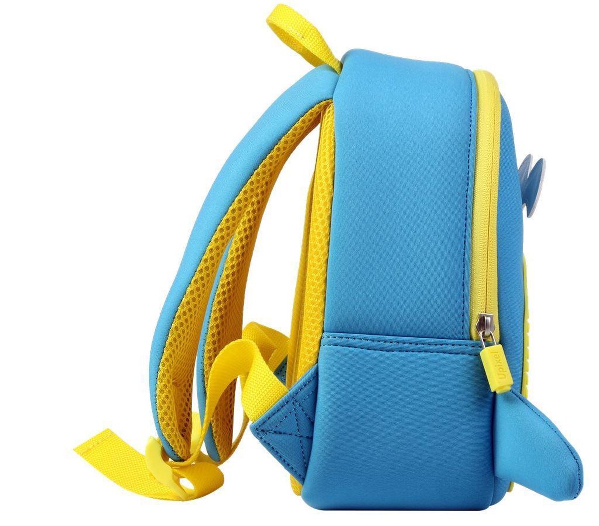 Upixel kinderrugzak Little Blue Whale jongens 38 cm/geel - Blauw
