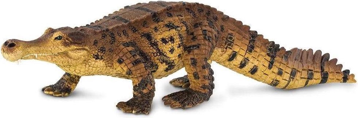 Safari speelfiguur Sarcosuchus junior 26 x 6,5 x 5,5 cm - Bruin