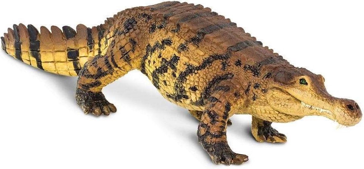 Safari speelfiguur Sarcosuchus junior 26 x 6,5 x 5,5 cm - Bruin