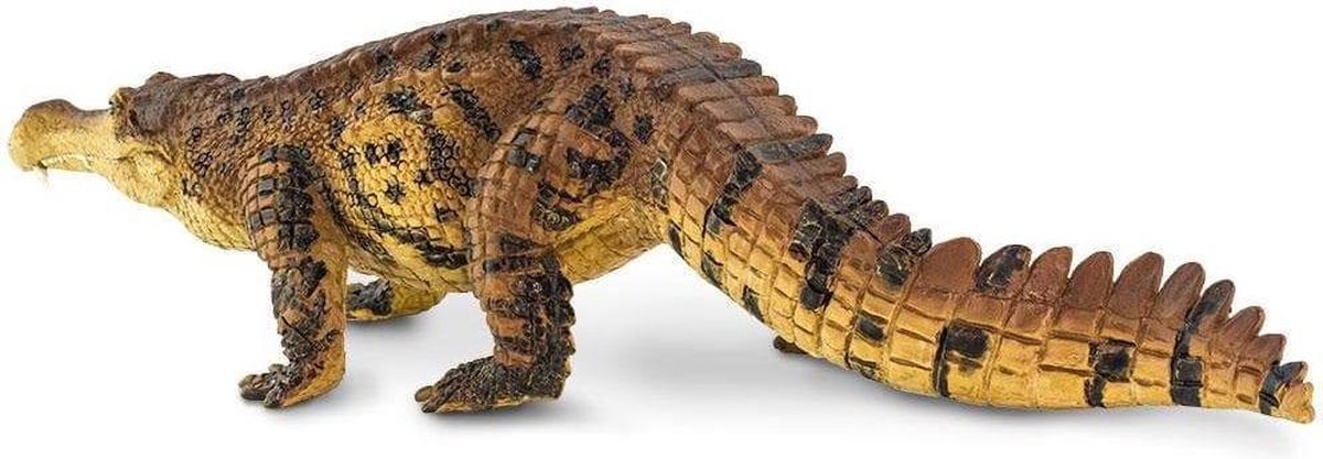 Safari speelfiguur Sarcosuchus junior 26 x 6,5 x 5,5 cm - Bruin