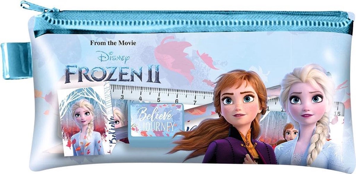 Kids Licensing schrijfset Frozen 2 meisjes 19 cm blauw 5 delig