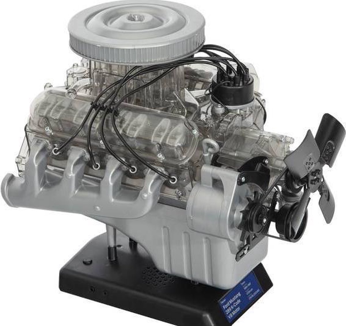 Franzis bouwpakket Ford Mustang V8 27 cm zilver 200 delig - Silver