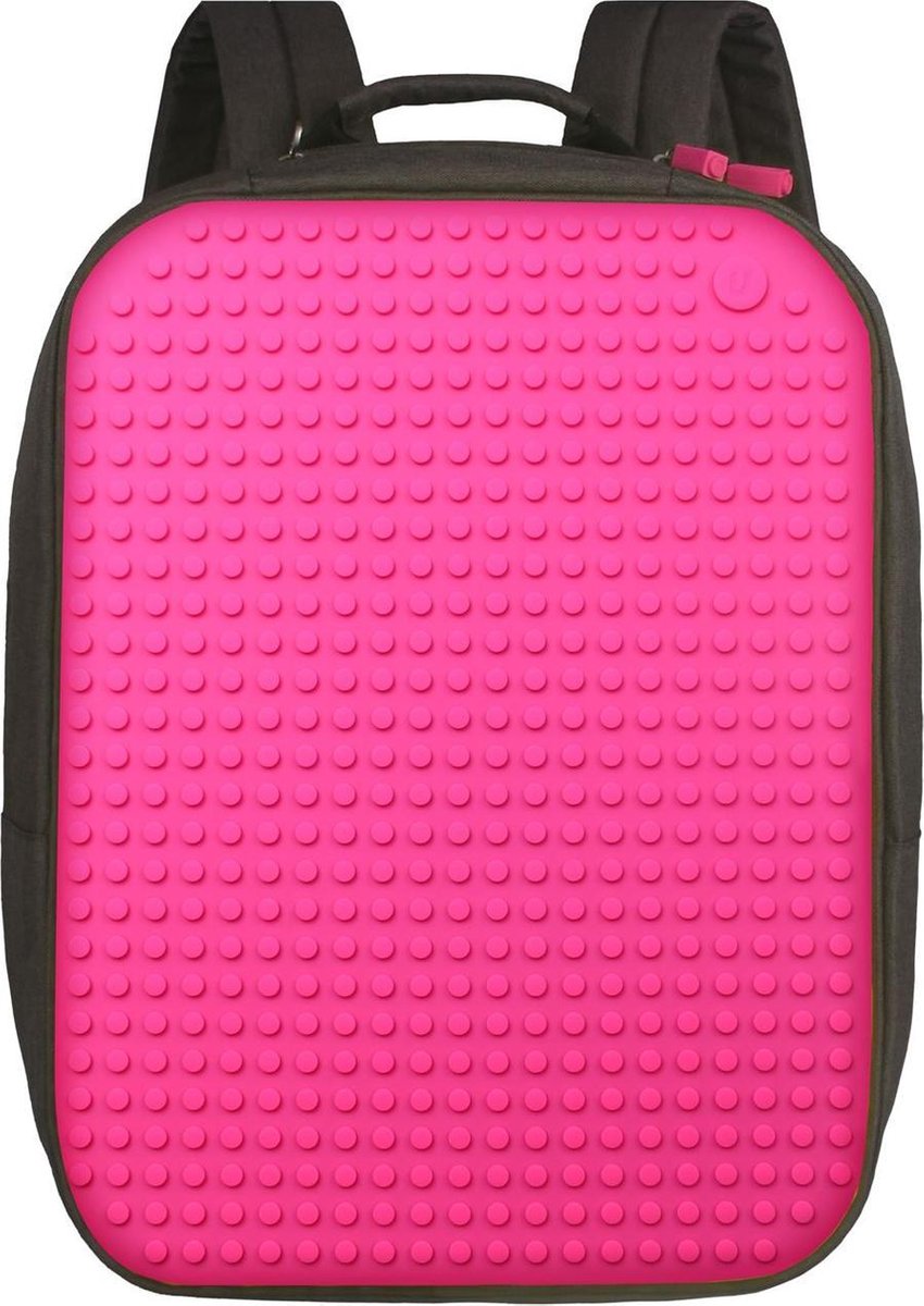 Upixel rugzak Classic meisjes 47 cm fuchsia/zwart 2 delig - Roze