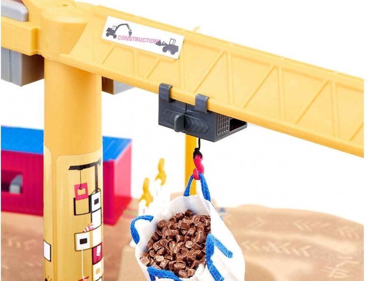 Siku bouwplaats met tractor 54 x 54 cm bruin 9 delig (5701)