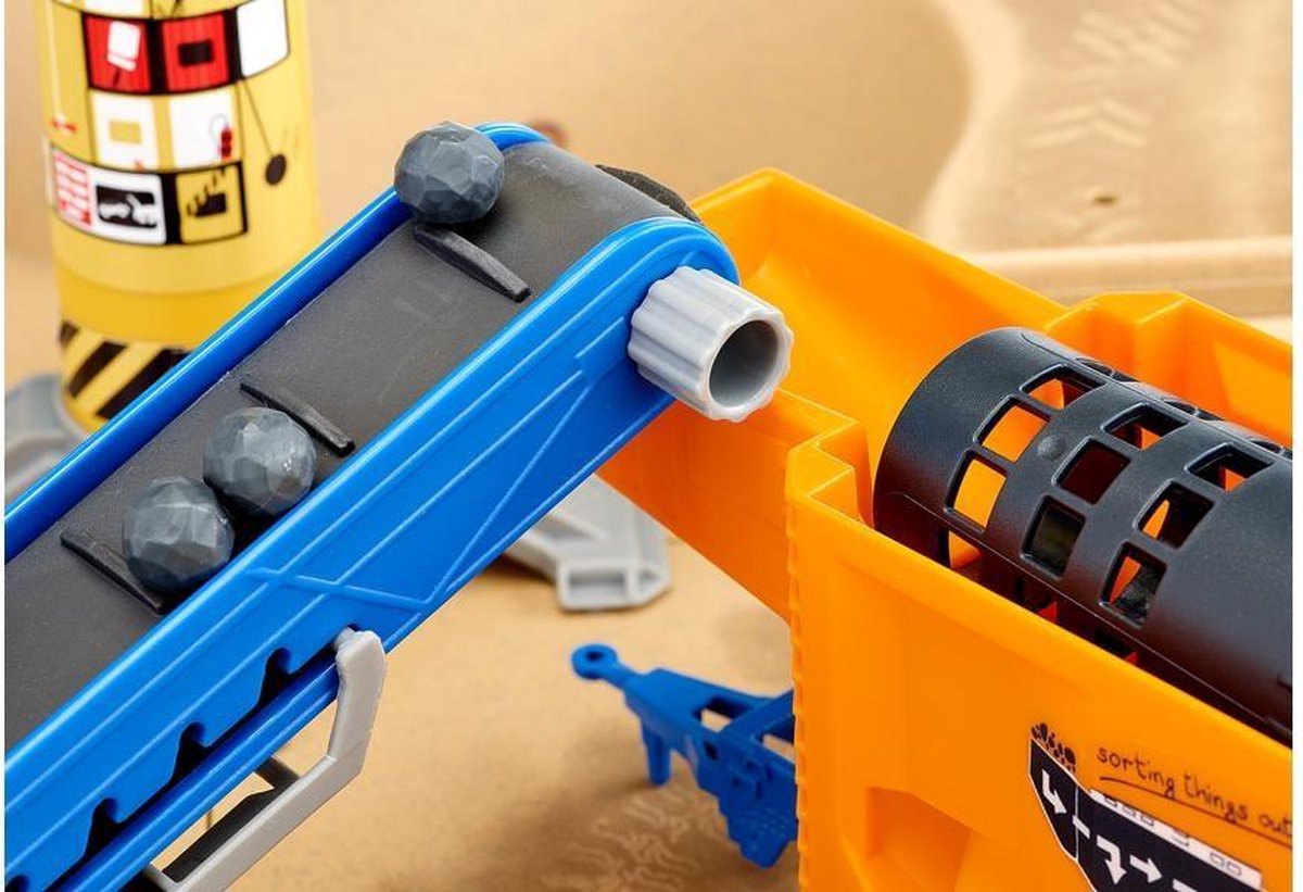 Siku bouwplaats met tractor 54 x 54 cm bruin 9 delig (5701)