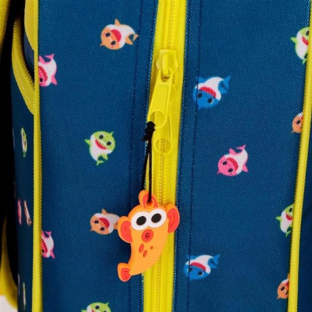 Pinkfong etui Baby Shark junior 22 cm polyester/geel - Blauw