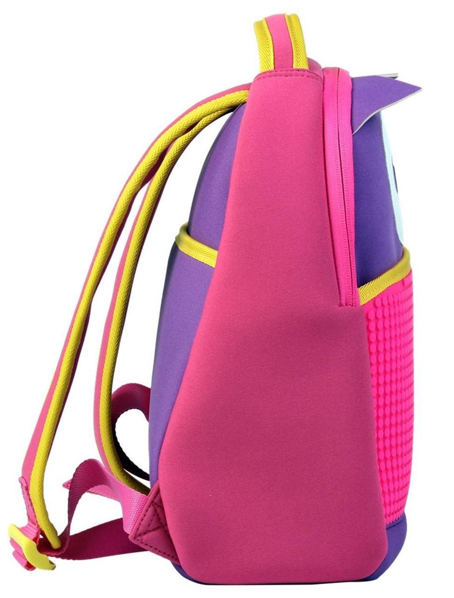 Upixel kinderrugzak The Owl meisjes 38 cm paars/fuchsia 2 delig - Roze