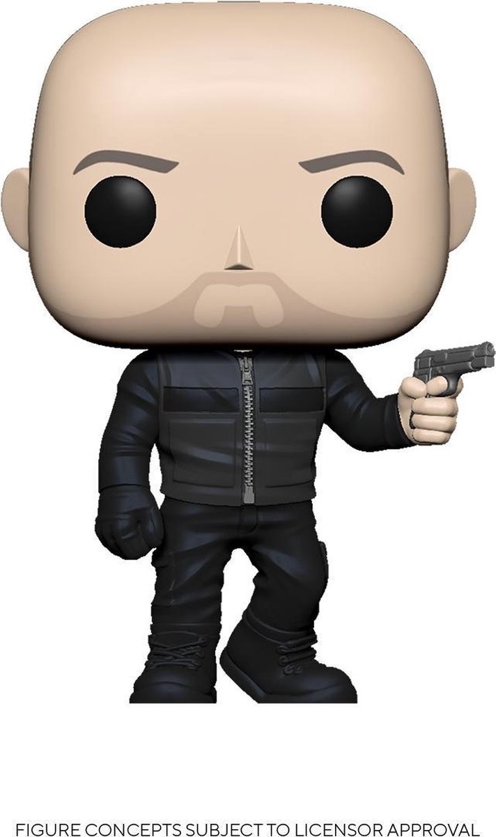 Movies: Hobbs and Shaw Shaw 9 cm vinyl - Negro