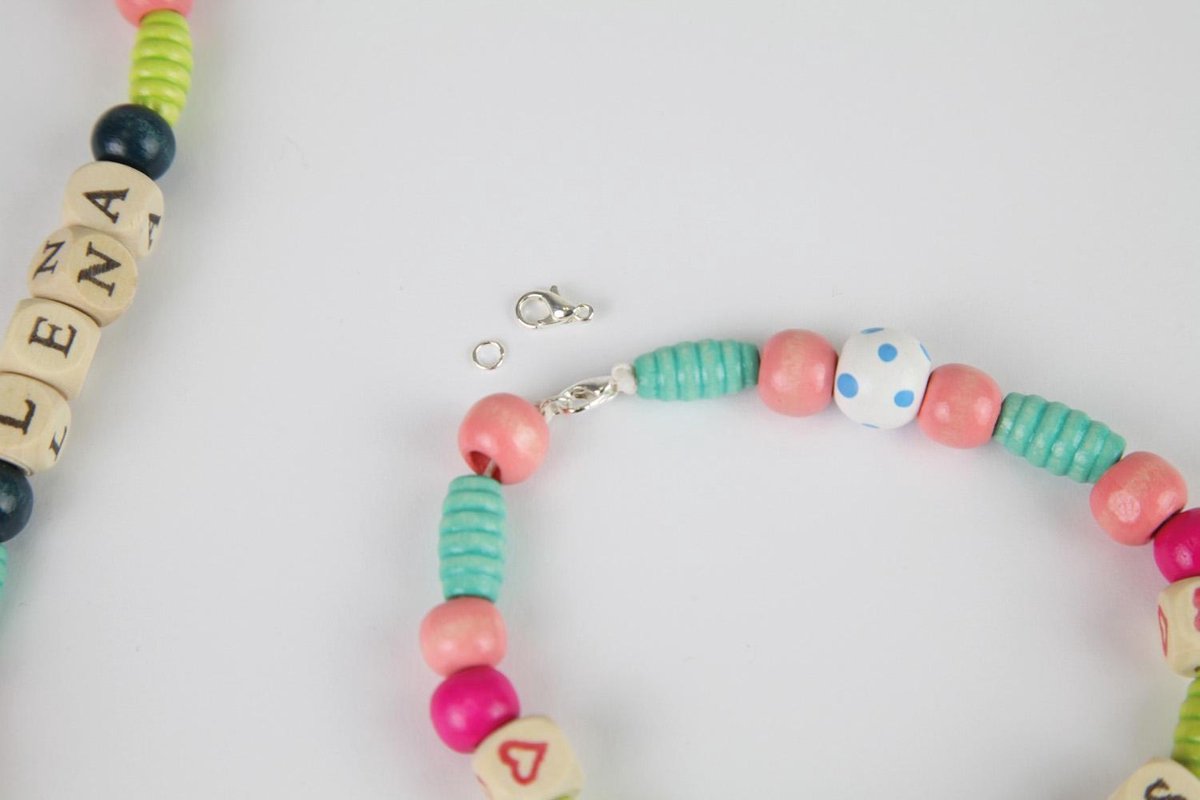 Lena knutselset houten kralen meisjes 405 delig