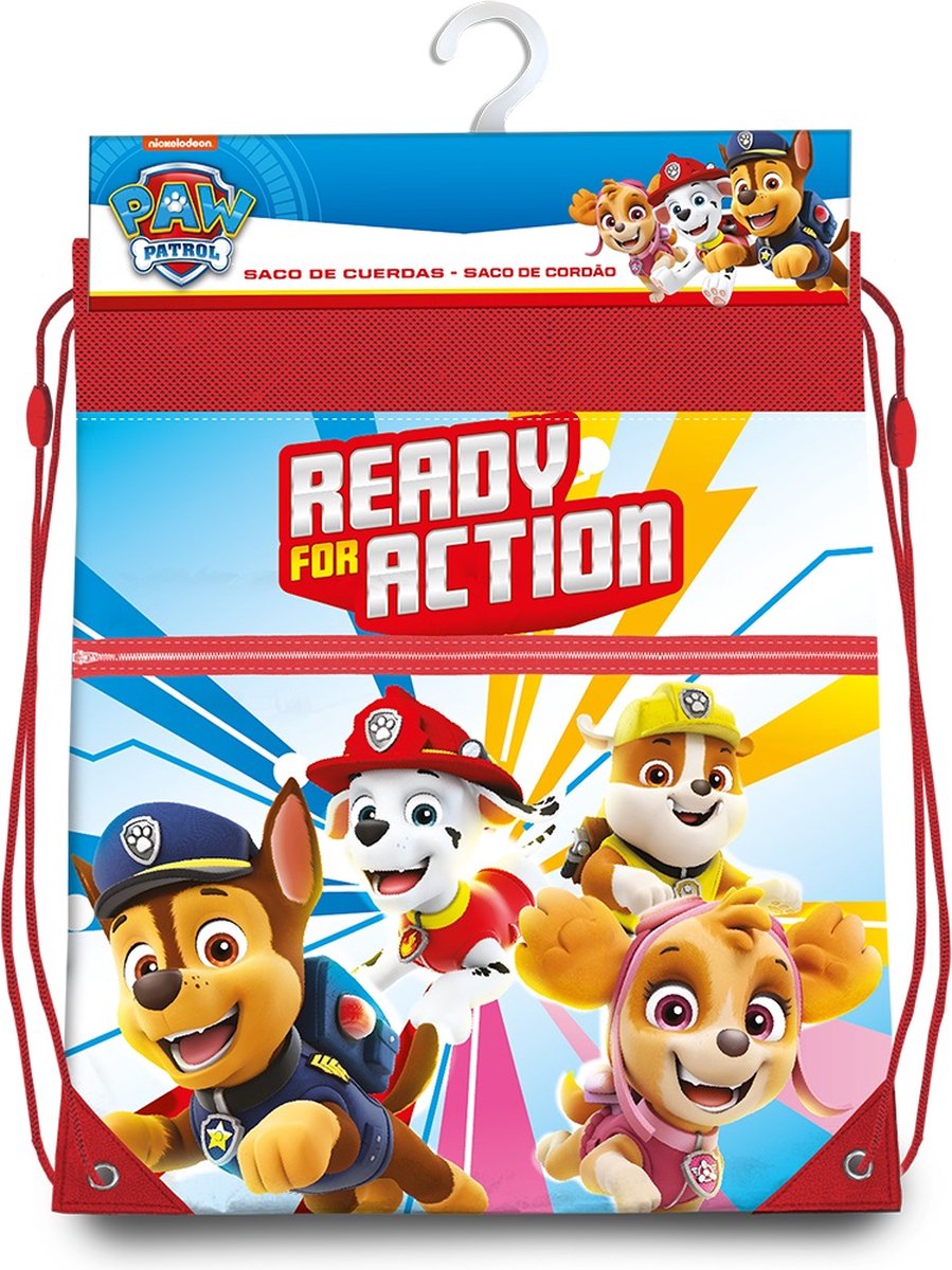 Nickelodeon gymtas Paw Patrol junior 42 cm polyester - Rood