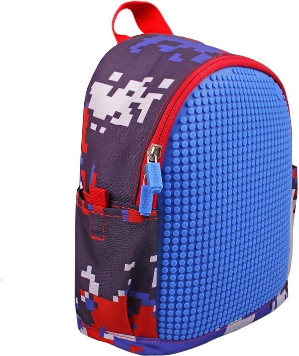 Upixel kinderrugzak Dream High jongens 32 cm marine 2 delig - Blauw