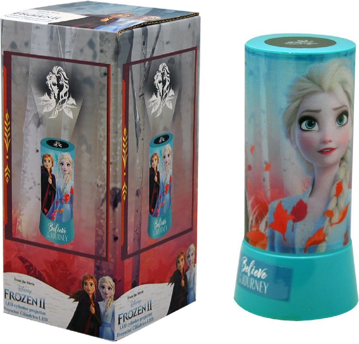 Disney nachtlamp Frozen II meisjes 20 cm - Blauw
