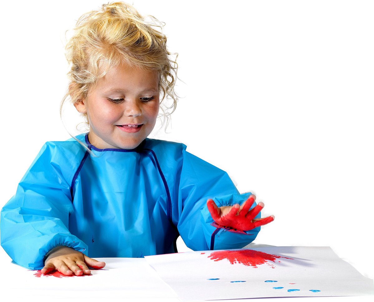 Ses kliederschort Girafe junior canvas 1 4 jaar - Blauw