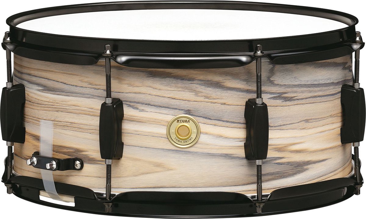 TAMA WP1465BK-NZW Woodworks Natural Zebrawood 14 x 6.5 inch snaredrum